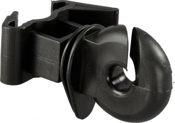 Ringisolator für T-Pfosten in schwarz