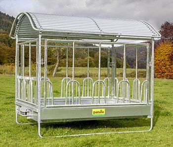 Großballenraufe mit Universal-Fressgittern