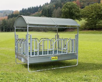 Großballenraufe mit Schwedenfressgittern