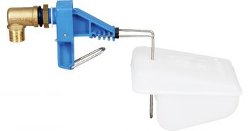 Niederdruckventil (blau) mit Schwimmer