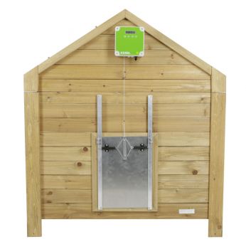 Selbstverriegelung für automatische Hühnertür