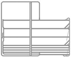 Sicherheits-Pferde Panel mit Tor