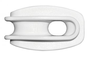 Abspannisolator für Elektroseil weiß