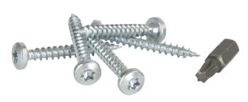 Holzschrauben zum Befestigen von Isolatoren