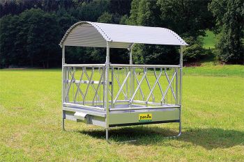 Profi-Viereckraufe mit Schrägfressgittern
