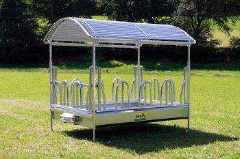 Großballenraufe mit Palisadenfressgittern