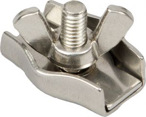 Seilklemme Edelstahl für Seile bis 6 mm