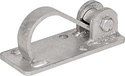 Haltebügel für Tore an Wand