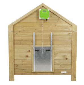 Selbstverriegelung für automatische Hühnertür