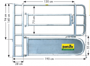 Abtrennung für Tierbehandlung