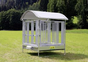 Profi-Viereckraufe mit Sicherheitsgittern